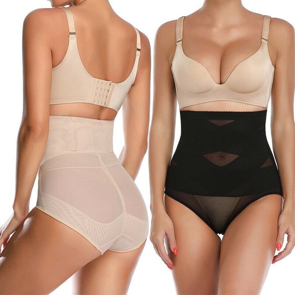Butt Lifter Shapewear, Double Tummy Control Panty, Hi-Waist Short, 2-Pack - Picture 2 of 8